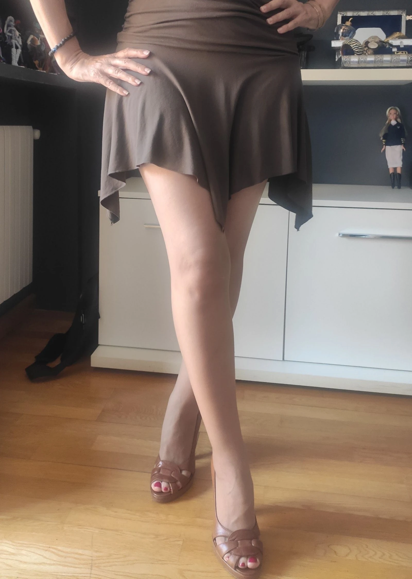 Italian Pollini leather peep toes – photo 14